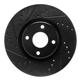 R1 Concepts 18-22 Ford Ecosport Front Left Drilled & Slotted Black Brake Rotor by R1 Concepts RNC-633-54268L