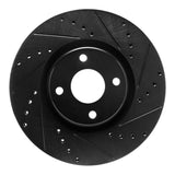R1 Concepts 18-22 Ford Ecosport Front Right Drilled & Slotted Black Brake Rotor by R1 Concepts RNC-633-54268R