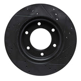R1 Concepts 19-25 Ford BRONCO Front Left Drilled & Slotted Black Brake Rotor by R1 Concepts RNC-633-54275L