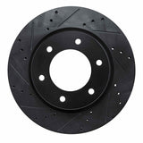 R1 Concepts 19-25 Ford BRONCO Front Left Drilled & Slotted Black Brake Rotor by R1 Concepts RNC-633-54275L