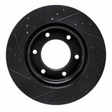 R1 Concepts 19-25 Ford BRONCO Front Right Drilled & Slotted Black Brake Rotor by R1 Concepts RNC-633-54275R