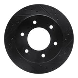 R1 Concepts 19-25 Ford BRONCO Rear Right Drilled & Slotted Black Brake Rotor by R1 Concepts RNC-633-54276R