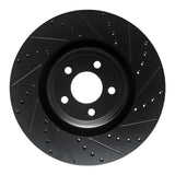 R1 Concepts 20-25 Ford Explorer Front Right Drilled & Slotted Black Brake Rotor