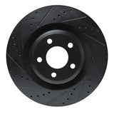 R1 Concepts 20-25 Ford Explorer Front Left Drilled & Slotted Black Brake Rotor