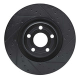 R1 Concepts 22-25 Ford Maverick Front Right Drilled & Slotted Black Brake Rotor by R1 Concepts RNC-633-54296R