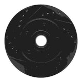 R1 Concepts 87-92 Lincoln Mark VII Front Left Drilled & Slotted Black Brake Rotor by R1 Concepts RNC-633-55000L