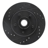 R1 Concepts 84-87 Lincoln CONTINENTAL Front Left Drilled & Slotted Black Brake Rotor by R1 Concepts RNC-633-55001L