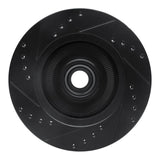 R1 Concepts 84-87 Lincoln CONTINENTAL Front Right Drilled & Slotted Black Brake Rotor by R1 Concepts RNC-633-55001R