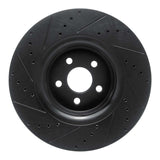 R1 Concepts 15-21 Ford Edge Front Right Drilled & Slotted Black Brake Rotor by R1 Concepts RNC-633-55006R