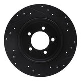 R1 Concepts 03-05 Lincoln AVIATOR Rear Left Drilled & Slotted Black Brake Rotor by R1 Concepts RNC-633-55008L