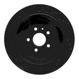 R1 Concepts 13-16 Lincoln MKT Rear Right Drilled & Slotted Black Brake Rotor by R1 Concepts RNC-633-55009R