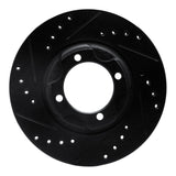 R1 Concepts 86-94 Mercury Tracer Front Left Drilled & Slotted Black Brake Rotor by R1 Concepts RNC-633-56000L