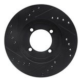 R1 Concepts 86-94 Mercury Tracer Front Right Drilled & Slotted Black Brake Rotor by R1 Concepts RNC-633-56000R