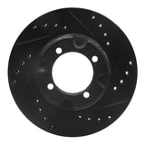 R1 Concepts 86-94 Mercury Tracer Front Right Drilled & Slotted Black Brake Rotor by R1 Concepts RNC-633-56000R