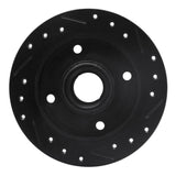 R1 Concepts 87-94 Mazda 323 Rear Left Drilled & Slotted Black Brake Rotor by R1 Concepts RNC-633-56001L