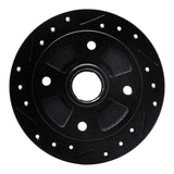 R1 Concepts 87-94 Mazda 323 Rear Left Drilled & Slotted Black Brake Rotor by R1 Concepts RNC-633-56001L