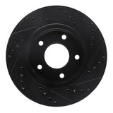 R1 Concepts 75-79 Ford LTD Right Rear Drilled & Slotted Black Brake Rotor by R1 Concepts RNC-633-56006D