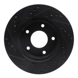 R1 Concepts 75-79 Ford LTD Left Rear Drilled & Slotted Black Brake Rotor by R1 Concepts RNC-633-56007D