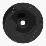 R1 Concepts 79-91 Ford Country Squire Front Right Drilled & Slotted Black Brake Rotor by R1 Concepts RNC-633-56008R