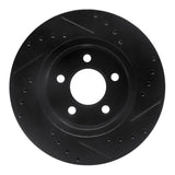R1 Concepts 91-94 Ford Crown Victoria Front Left Drilled & Slotted Black Brake Rotor by R1 Concepts RNC-633-56009L