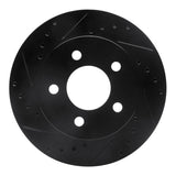 R1 Concepts 91-94 Ford Crown Victoria Front Left Drilled & Slotted Black Brake Rotor by R1 Concepts RNC-633-56009L