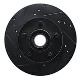 R1 Concepts 90-91 Ford LTD Crown Victoria Front Left Drilled & Slotted Black Brake Rotor by R1 Concepts RNC-633-56011L