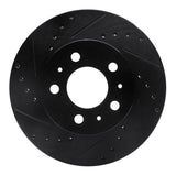 R1 Concepts 95-97 Ford Crown Victoria Front Left Drilled & Slotted Black Brake Rotor by R1 Concepts RNC-633-56012L
