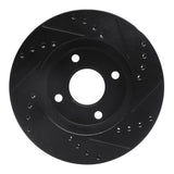 R1 Concepts 1995-2004 Ford CONTOUR Front Left Drilled & Slotted Black Brake Rotor by R1 Concepts RNC-633-56013L