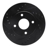 R1 Concepts 1995-2004 Ford CONTOUR Front Left Drilled & Slotted Black Brake Rotor by R1 Concepts RNC-633-56013L