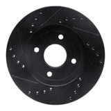 R1 Concepts 1995-2004 Ford CONTOUR Front Right Drilled & Slotted Black Brake Rotor by R1 Concepts RNC-633-56013R