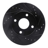 R1 Concepts 1995-2004 Ford CONTOUR Front Right Drilled & Slotted Black Brake Rotor by R1 Concepts RNC-633-56013R