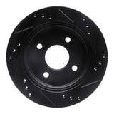 R1 Concepts 95-04 Ford Contour Rear Left Drilled & Slotted Black Brake Rotor by R1 Concepts RNC-633-56014L