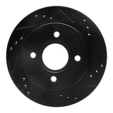 R1 Concepts 95-04 Ford Contour Rear Right Drilled & Slotted Black Brake Rotor by R1 Concepts RNC-633-56014R