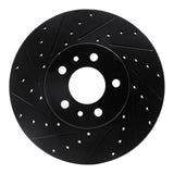 R1 Concepts 98-02 Ford Crown Victoria Front Left Drilled & Slotted Black Brake Rotor by R1 Concepts RNC-633-56016L