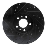R1 Concepts 98-02 Ford Crown Victoria Front Right Drilled & Slotted Black Brake Rotor by R1 Concepts RNC-633-56016R