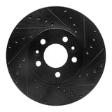 R1 Concepts 98-02 Ford Crown Victoria Front Right Drilled & Slotted Black Brake Rotor by R1 Concepts RNC-633-56016R