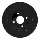 R1 Concepts 98-04 Ford Contour Front Left Drilled & Slotted Black Brake Rotor by R1 Concepts RNC-633-56017L