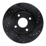 R1 Concepts 98-04 Ford Contour Front Right Drilled & Slotted Black Brake Rotor by R1 Concepts RNC-633-56017R