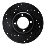 R1 Concepts 63-86 Ford Cortina Front Left Drilled & Slotted Black Brake Rotor by R1 Concepts RNC-633-56018L