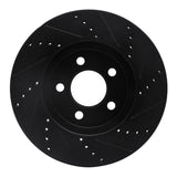 R1 Concepts 03-11 Ford Crown Victoria Front Left Drilled & Slotted Black Brake Rotor by R1 Concepts RNC-633-56019L