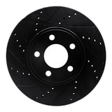 R1 Concepts 03-11 Ford Crown Victoria Front Left Drilled & Slotted Black Brake Rotor by R1 Concepts RNC-633-56019L