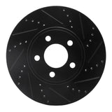 R1 Concepts 03-11 Ford Crown Victoria Front Right Drilled & Slotted Black Brake Rotor by R1 Concepts RNC-633-56019R