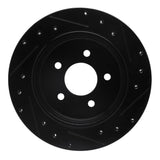 R1 Concepts 03-11 Ford Crown Victoria Rear Left Drilled & Slotted Black Brake Rotor by R1 Concepts RNC-633-56020L