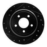 R1 Concepts 03-11 Ford Crown Victoria Rear Left Drilled & Slotted Black Brake Rotor by R1 Concepts RNC-633-56020L