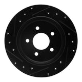 R1 Concepts 03-11 Ford Crown Victoria Rear Right Drilled & Slotted Black Brake Rotor by R1 Concepts RNC-633-56020R