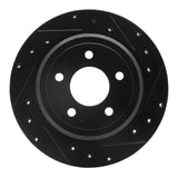 R1 Concepts 03-11 Ford Crown Victoria Rear Right Drilled & Slotted Black Brake Rotor by R1 Concepts RNC-633-56020R