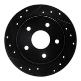 R1 Concepts 88-89 Merkur SCORPIO Rear Left Drilled & Slotted Black Brake Rotor by R1 Concepts RNC-633-57002L