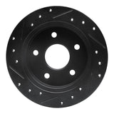 R1 Concepts 88-89 Merkur SCORPIO Rear Right Drilled & Slotted Black Brake Rotor by R1 Concepts RNC-633-57002R