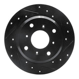 R1 Concepts 87-90 Acura Legend Rear Right Drilled & Slotted Black Brake Rotor by R1 Concepts RNC-633-58002R
