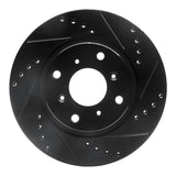 R1 Concepts 87-90 Acura Legend Front Right Drilled & Slotted Black Brake Rotor by R1 Concepts RNC-633-58003R